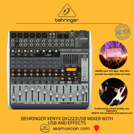 BEHRINGER QX1222USB 4+2/4/0 2 AUX C/W COMPRESSORS BRITISH EQ EFX USB & 19" RACK MOUNT