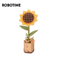 Robotime diy wooden Sunflower model ROKR Blooming Garden Sunflower TW011 Meaningful gift