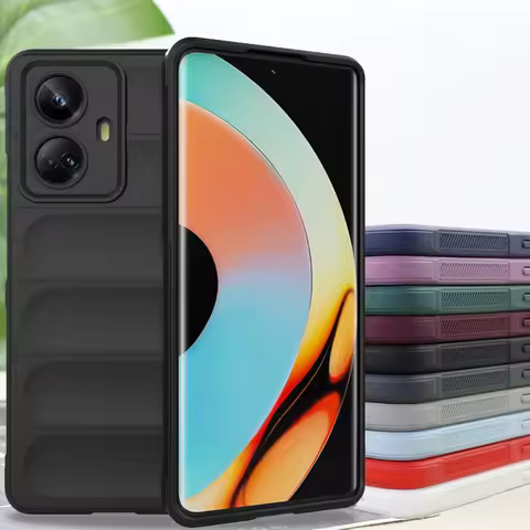 For Realme 10 Pro Plus Case Realme 10 Pro Plus 5G Cover Shockproof Silicone TPU Protective Phone Bac