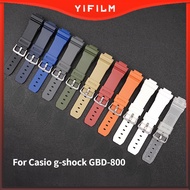 YIFILM Waterproof Resin Watch Strap For Casio G-shock GBD-800 GBA-800 GMA-B800 810 GBD-800 GA-800 Re