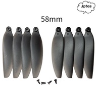 JPTOS Remote Control Drone Parts, Universal Black Folding Propeller Blades, 58mm/66mm Plastic Quadco