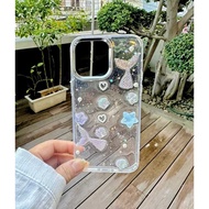 REALME 0631 VVV CASE LUXURY 3D SILVER GLITTER A58 A78 A5i A15 A15s A57 A77S A55 A16 A54 A3 NFC A3X A