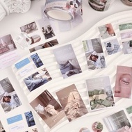 【孤單夢語】生活照片元素PET手帳膠帶 基礎拼貼DIY素材貼紙 4款