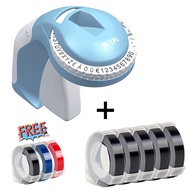 DYMO label maker 12965 manual portable  typewriter with 3D 9mm Embossing Tape  for Dymo Organizer Xp