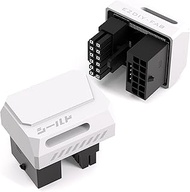 EZDIY-FAB PCIe 5.0 Adapter - 600W 12+4pin, 16pin 12VHPWR GPU Power Connector, 180 Degree Right Angle