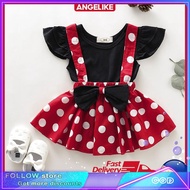 Minnie Mouse Dress For Baby Girl 1st Birthday Set Party Dress Ootd Baby Dress For Girl 1 2 Years Old