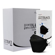 Clapiel - 【黑色】(大碼)KF94 獨立包裝四層結構立體口罩(50片) ▼M(50108)【有效期：2028年】