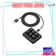 Programmable Keyboard with Macro Keys for Windows, Wired Connection, Backlit, 6 Keys, Blue Switch, M