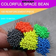 RZUCEZ 200pcs Fishing Bobber Stopper, Line Tackle Accessories Fishing Supply Rubber Bean,  Float 6si