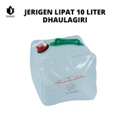 Dhaulagiri 10 Liter Folding Jerry Can - Folding Gallon - Camping Folding Jerry Can - Water Tank - DE
