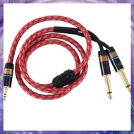 HiFi Cable 3.5mm Convert Dual 6.5mm Audio AUX Cable 3.5 to 6.5 Mobile Computer Sound Card Mixer Cabl