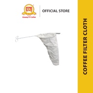 Kluang TV Coffee Traditional Reusable Coffee Filter Cloth (Kain Kopi Penapis)