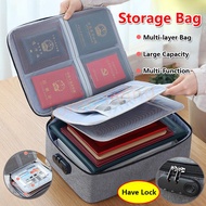 ✅SG Ready Stocks✅ JOMO Travel Multi Layer Storage Bag Passport Certificate Document Card Storage