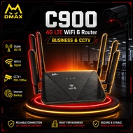 C900 4G LTE WiFi 6 Router for CCTV / Office / POS System | Stable Internet Backup Modem
