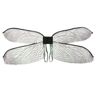Polyester Dragonfly Wings Transparent Mesh Iridescent Fairy Elf Wings Chic Large Costume Wings Hallo