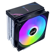SmallLab CPU Cooler Side Flow Air Cooler with LED Rainbow Illumination 120mm LGA1851/1700/1200/115X
