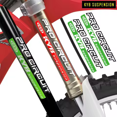 2pcs/set Reflective KYB Racing Fork Stickers Suspension Shock Motorcycle Accessories Decorative Deca