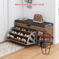 CB30 拉門斜插設計收納鞋櫃 Shoes Cabinet & Stool 換鞋櫈 鞋架 三種尺寸 雙色任選 另設儲物格 櫃內分層間隔 方便收納鞋物 鎮守玄關 善用空間