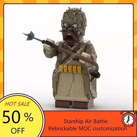 MOC Space Battle Series Tusken Raider Megafigure Model Custom Puzzle Technology DIY Creative Assembl