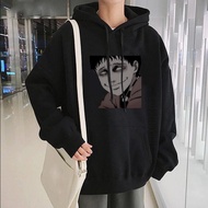 Junji Ito Japanese Anime Print Men Hoodies Streetwear Women Horror Pullover Long Sleeve Oversized Vintage Male Hoodies