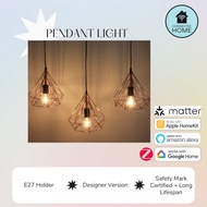 Tuya Smart Pendant Light – E27 Zigbee Dimmable Tunable White RGB Smart Home Ready 3 Years Warranty