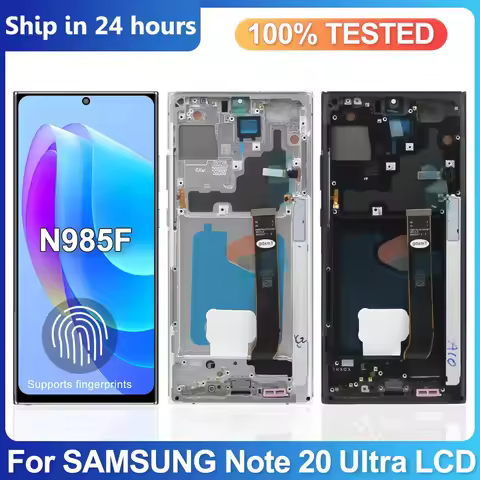 AMOLED Quality LCD For Samsung Note 20 Ultra For SAMSUNG Note 20 Ultra N985F Disaplay LCD Screen Tou