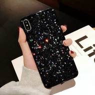 custom crystal case samsung galaxy j6 plus - hitam polos