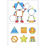 Quiet book- Robot shape matching
