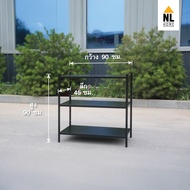 NL HOME ชั้นเหล็ก เสากลม เอนกประสงค์ 3-4-5 ปรับระดับได้ ไม่ต้องใช้เครื่องมือประกอบ shelfstorage