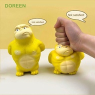 DOREEN Squeezing Monkey Toys, Slow Rebound Yellow Squeeze Vent Gorilla, Creative Stretch Elastic Fun