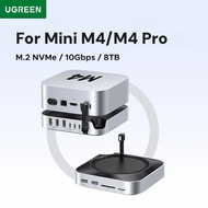 UGREEN USB HUB Docking Station SSD 8TB Max 10Gbps USB-A&C Ports SD&TF for Mac Mini M4 Pro M.2 NVMe S