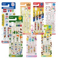 Skater Children's Toothbrush 3pcs 8pcs Japanese Toddler Baby Disney Frozen Mcqueen Cartoon Soft TOMI