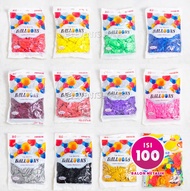 [PROMO] Balon Latex Metalik 12inch Warna Polos isi 100 pcs balloon tiup ulang tahun paket murah meta