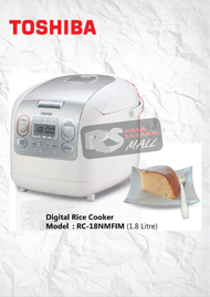 TOSHIBA DIGITAL RICE COOKER RC-18NMFIM (1.8 Litre)