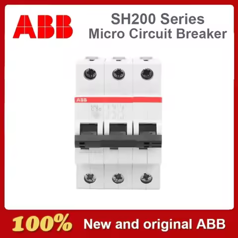 Original ABB Miniature Circuit Breaker SH200 Series C Type SH201 SH202 SH203 SH204 1A 2A 3A 4A 6A 10