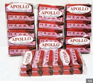 เวเฟอร์ ช็อกโกแลต ห่อสีแดง48ชิ้น   Apollo 1011 Milk Chocolate Wafer Cream