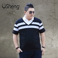 Áo Thun Nam VSheng Polo Ngoại Cỡ 2XL-7XL Áo Phông Ghép Hai Mảnh Giả Công Sở Cỡ Lớn