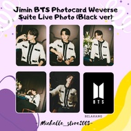 Jimin BTS Photocard Weverse Suite Live Photo (Black ver)