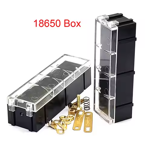 18650 Splicable Battery Slot DIY 18650 Battery Case Solder-free Lithium Battery Box 18650 Holder Hig
