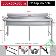 💗 Stainless Steel Single Bowl Sink with Stand sinki berkaki steel 💗