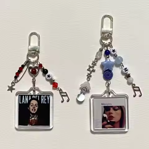 lana del rey inspired keychain star beaded keychain coquettish