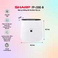 Máy Lọc Không Khí Gia Đình Tiện Lợi Sharp FP-J30E-A / FP-J30E-B - Hàng Chính Hãng - Bảo Hành 12 Thán