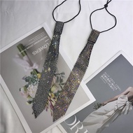 sequin Tie unisex glitter ties Rhinestone Scarf Handsome Black Neck Neck Tie Free Tie Bow Tie