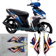 Striping polet stickers for yamaha Mio m3 125 mio125 FI 2022 Blue Puith Fullset list of quality stan