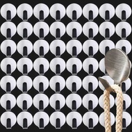 Stainless 5/100Pcs Steel Hoo Strong Adhesive Backing Mini Hook Bathroom Kitchen Towel Ho