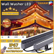 Linear Wall Washer Outdoor Waterproof Color Changing LED Strip Light for Facade Column Lighting
