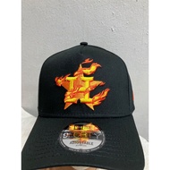 NE 9 Forty A Flamin Houston Astros Black Cap Baseball Cap Snapback Adjustable