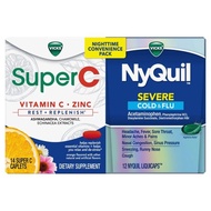 NyQuil and Super C Convenience Pack: NyQuil Severe Medicine for Max Strength Cold and Flu Relief, Co