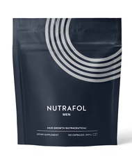 Nutrafol Men's Hair Growth Supplement | Clinically Effective for Visibly Thicker &amp; Stronger Hair with More Scalp Coverage | Dermatologist Recommended | 1 Refill Pouch | 1 Month Supply