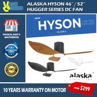 Alaska Hyson 46" / 52" Hugger Low Ceiling DC Ceiling Fan 20W LED Light
